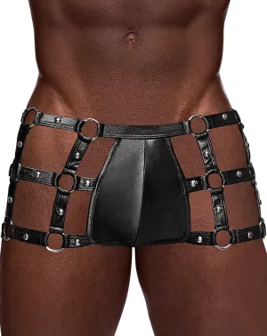 Male Power Pak-155 Fetish Vulcan Trunks Black