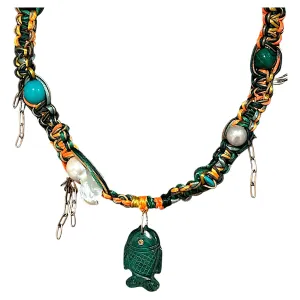 MALICHITE GLOW FISH ROCKSTAR NECKLACE