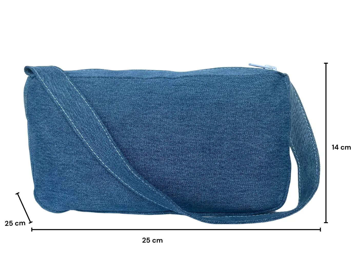 Maong Lona Classic Denim Shoulder Bag