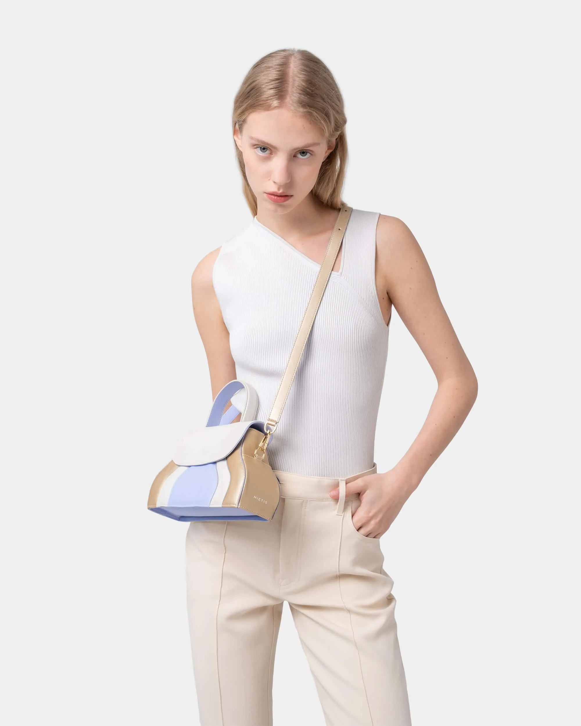 Marieta Padded White / Purple / Gold