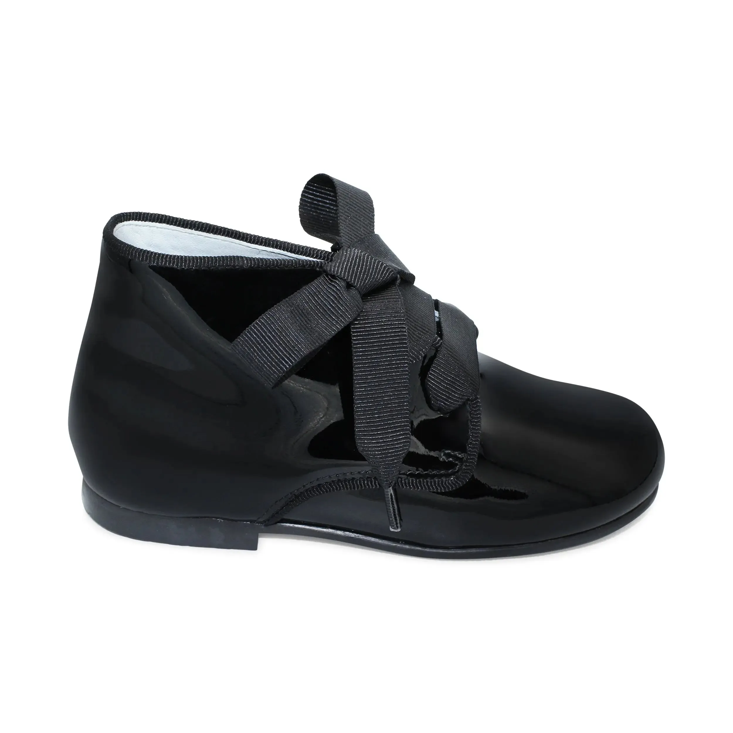 Maya - Black Patent Leather Boots
