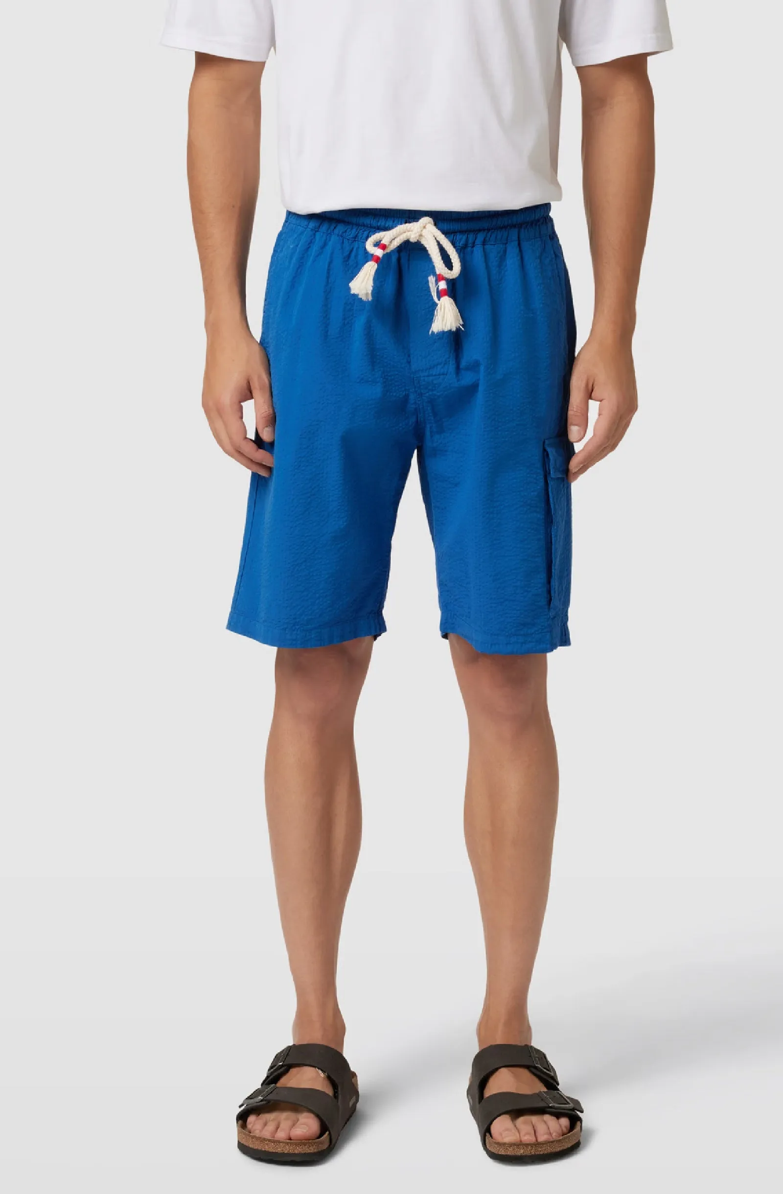 MC2 SAINT BARTH Men White Linen Bermuda Marseille