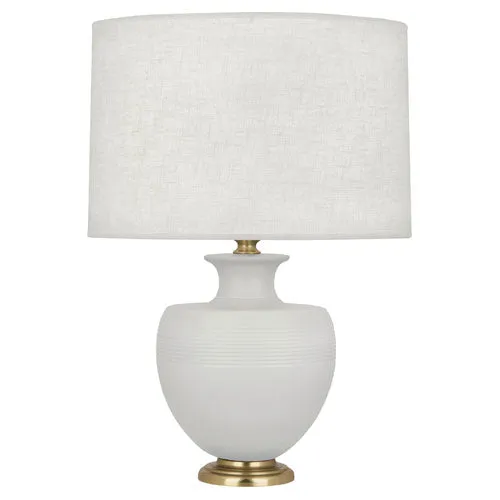 MDV21 Matte Dove Michael Berman Atlas Table Lamp