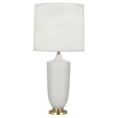 MDV27 Matte Dove Michael Berman Hadrian Table Lamp