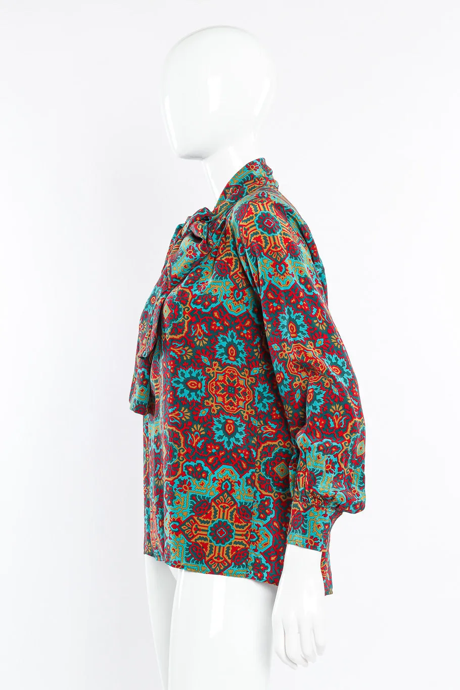 Medallion Silk Blouse