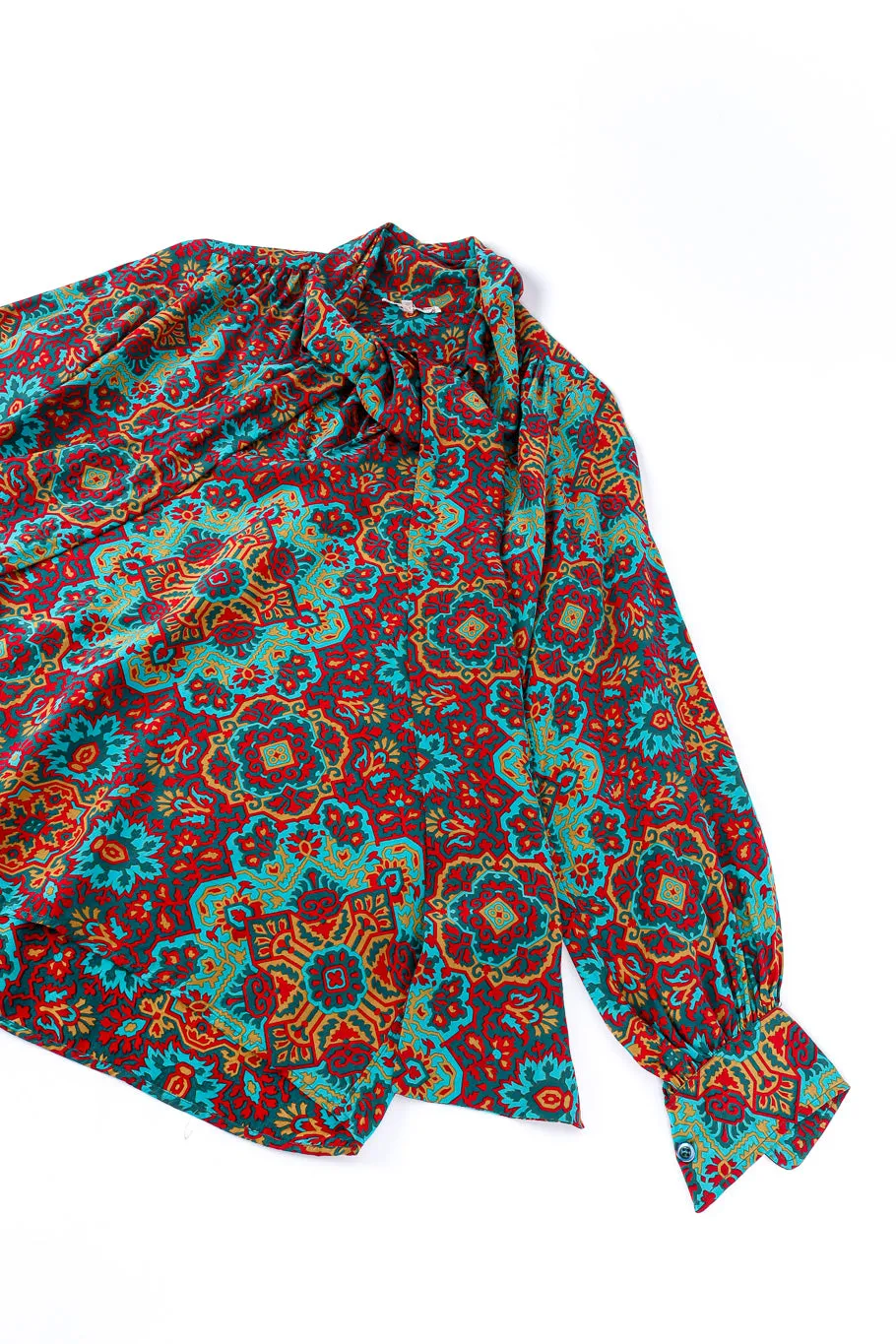 Medallion Silk Blouse