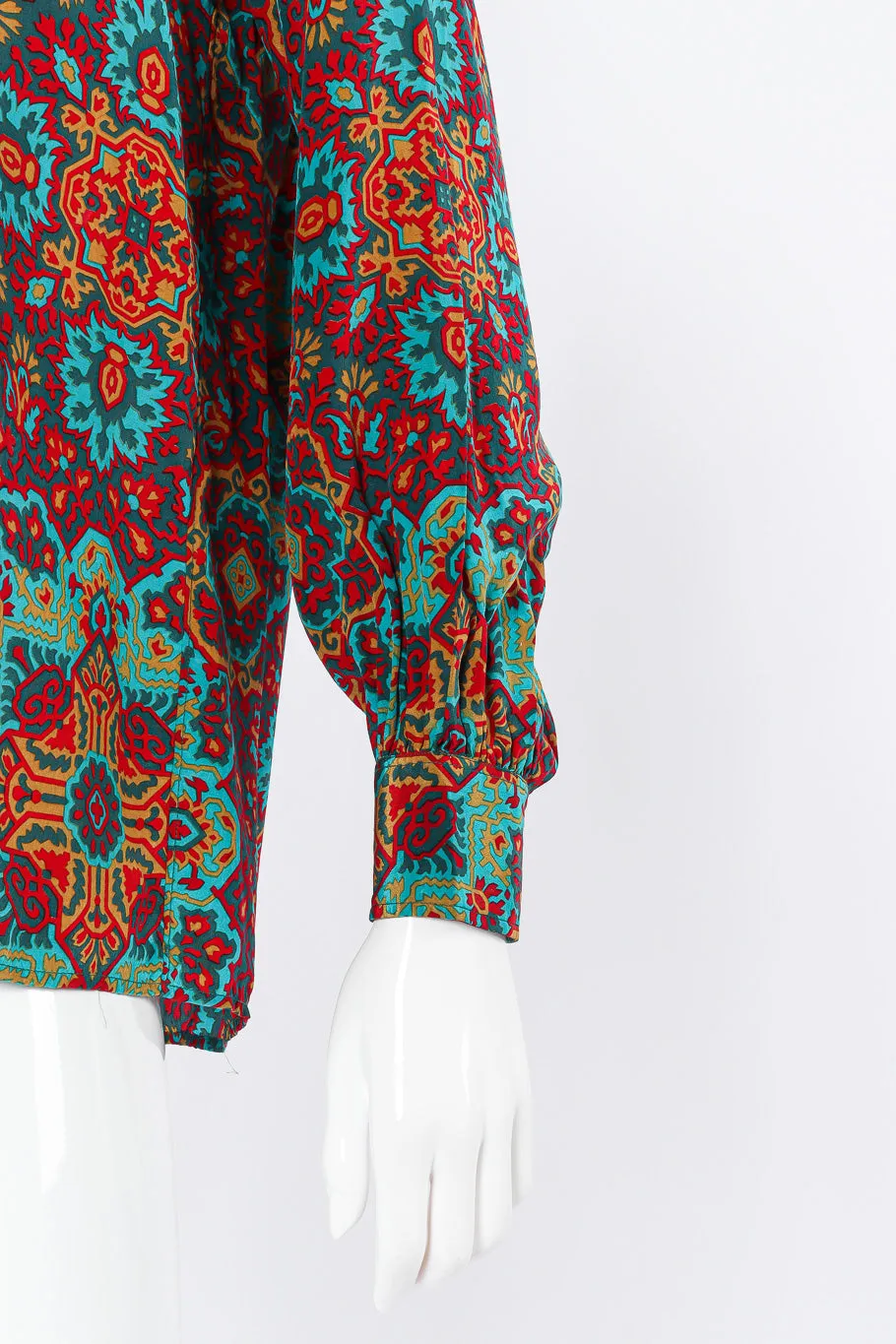 Medallion Silk Blouse