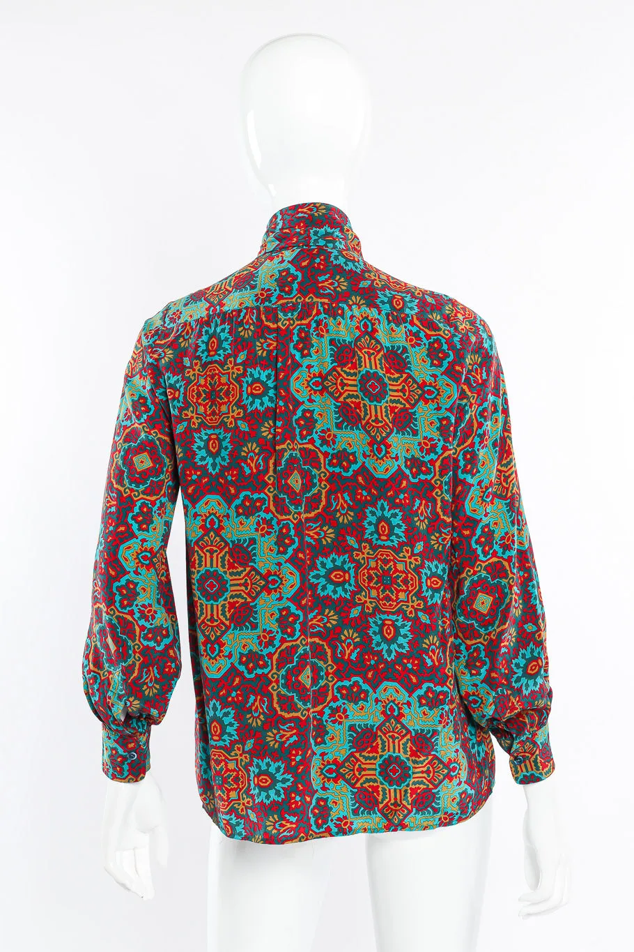 Medallion Silk Blouse