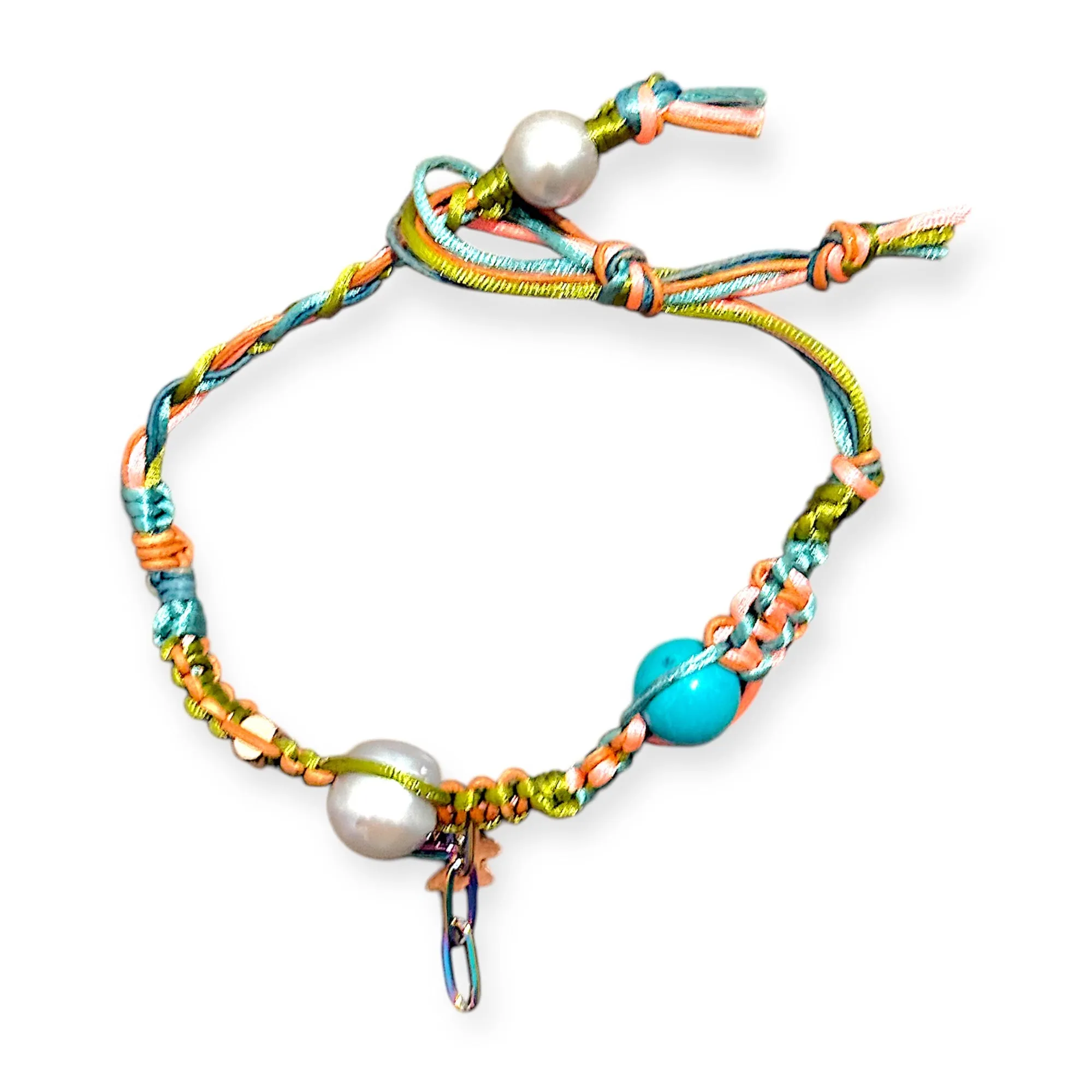 Mediterranean Sea Rocker Butterfly Charm Anklet