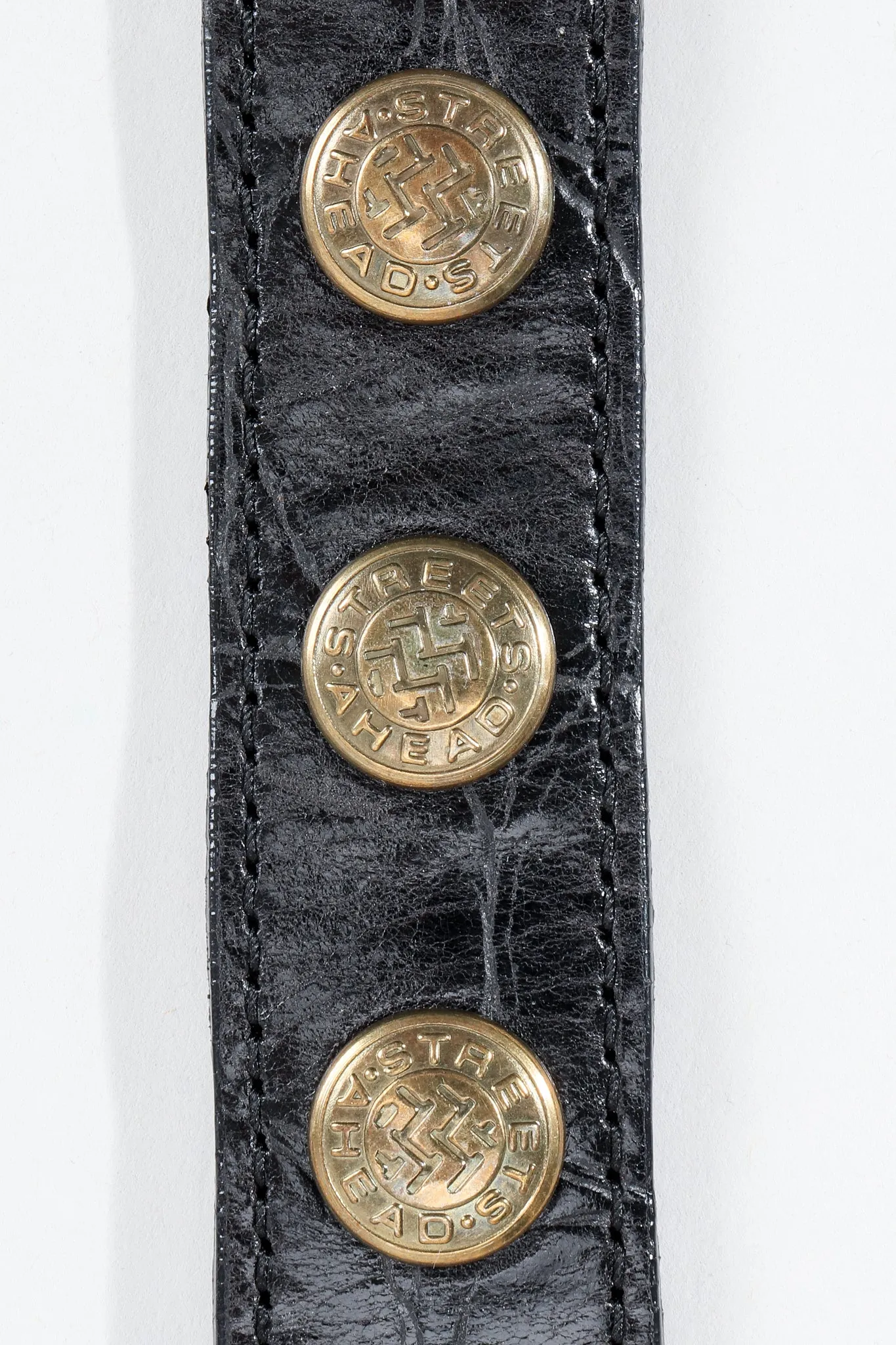 Medusa Leather Chain Belt