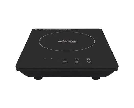 Mellerware Capri 1800W  Pack 5 Piece Black Induction Cooker And Pot Set