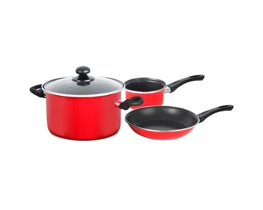 Mellerware Capri 1800W  Pack 5 Piece Black Induction Cooker And Pot Set