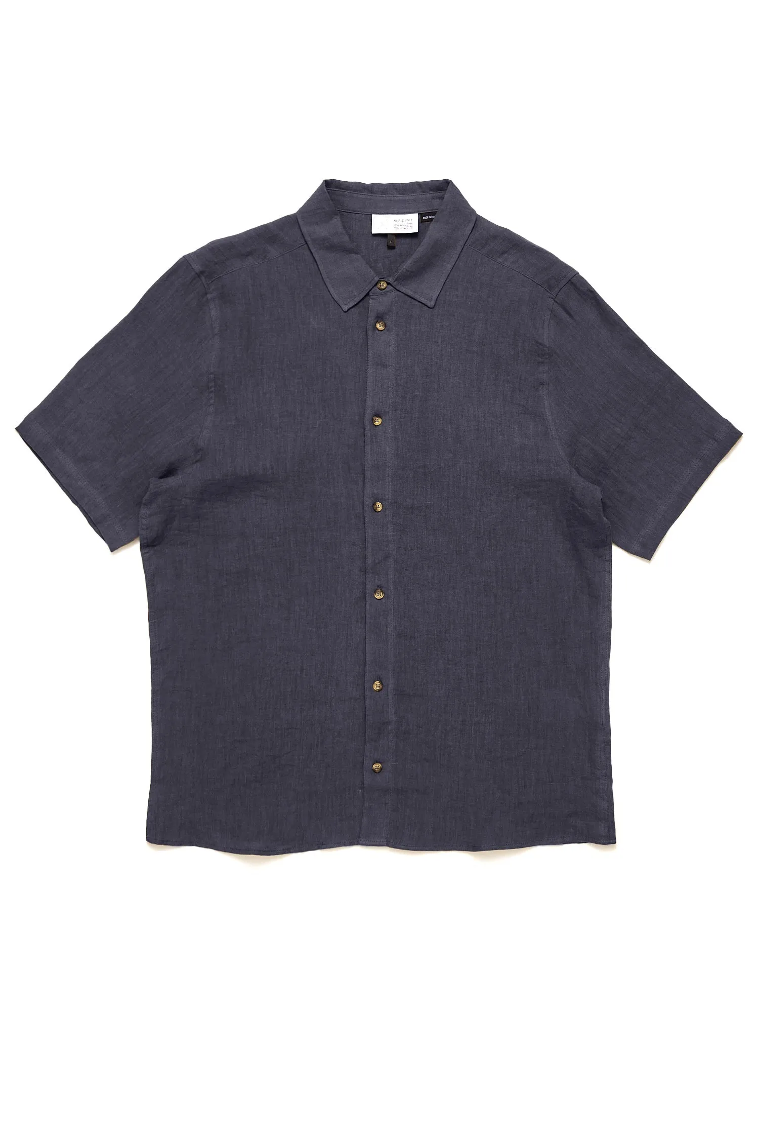 Men's Short Sleeve Linen Shirt