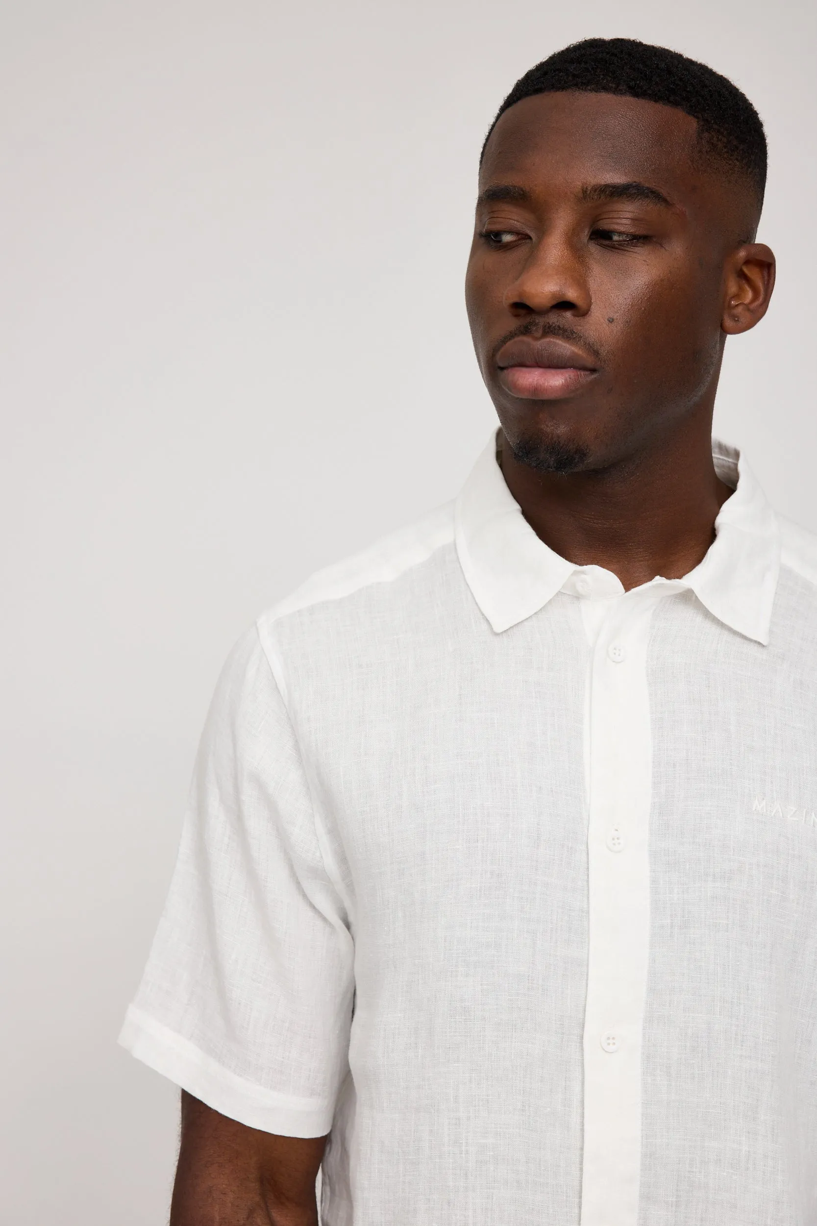 Men's Short Sleeve Linen Shirt