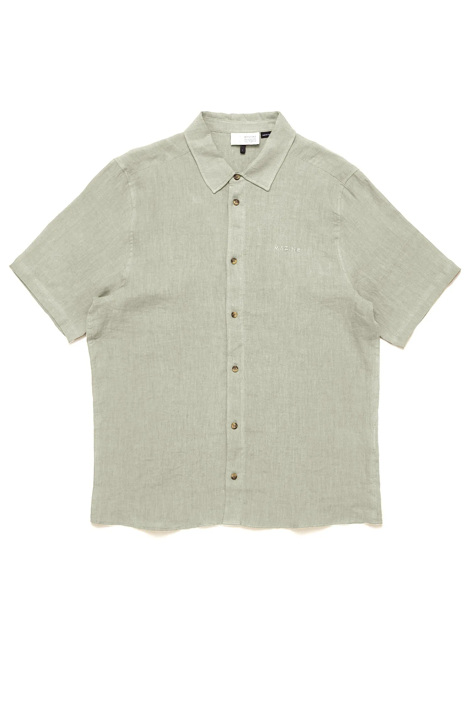 Men's Short Sleeve Linen Shirt