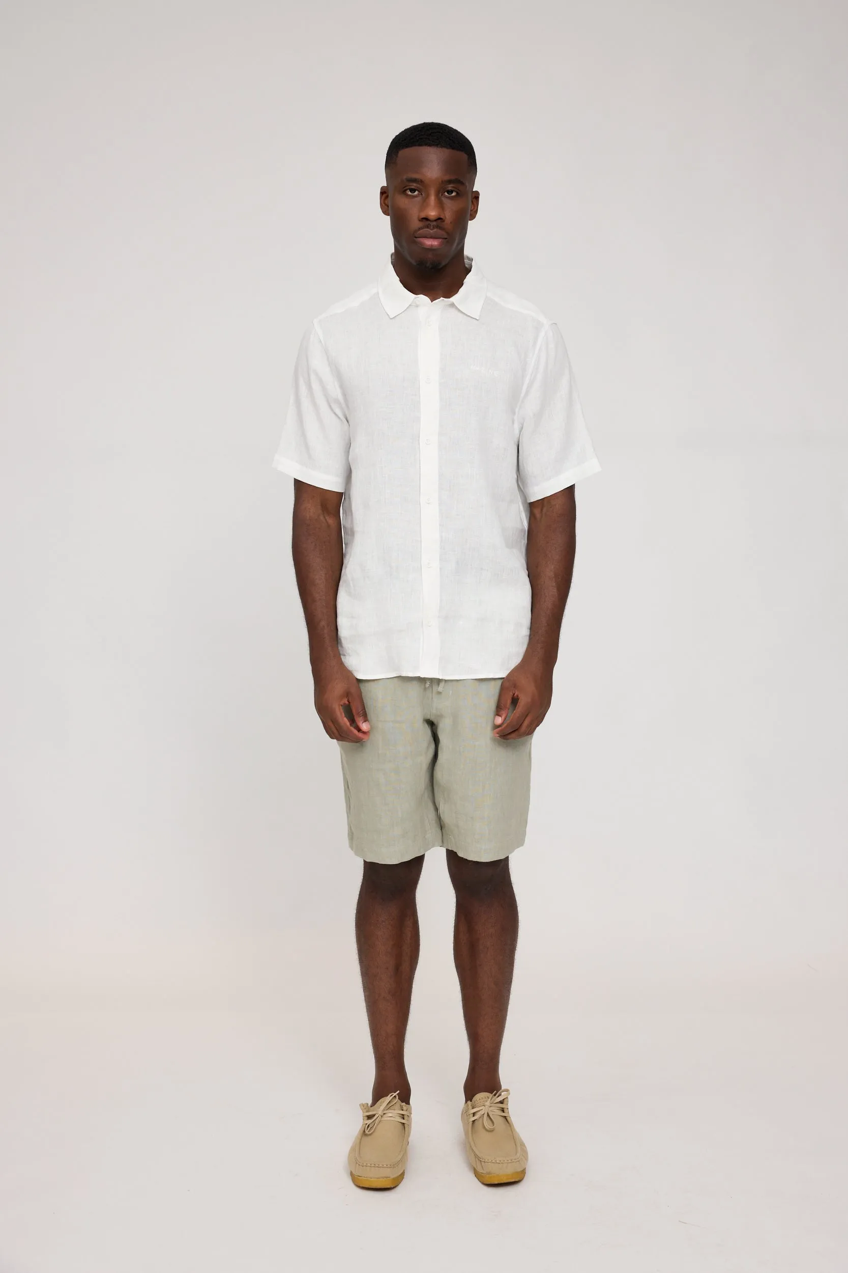 Men's Short Sleeve Linen Shirt