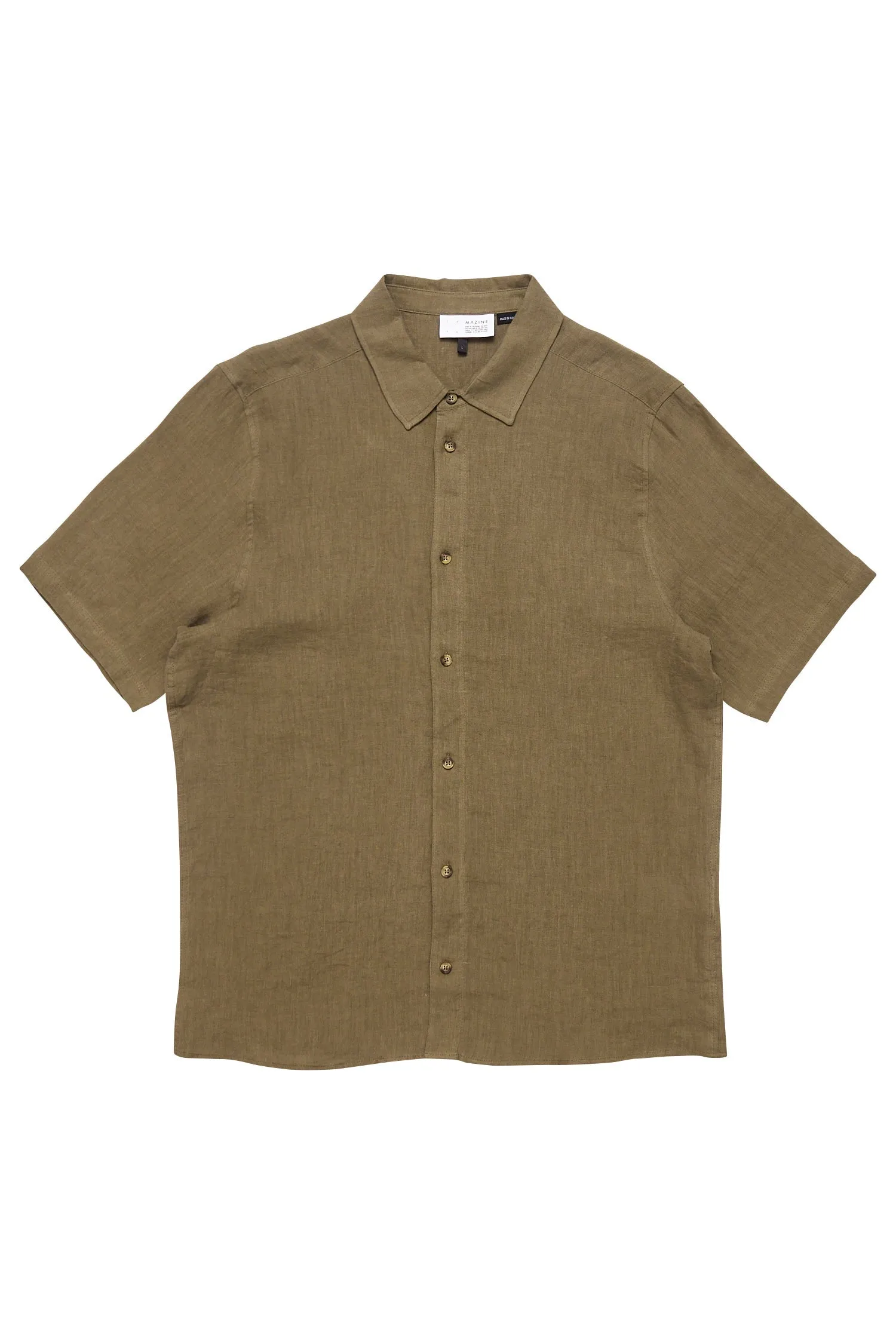 Men's Short Sleeve Linen Shirt