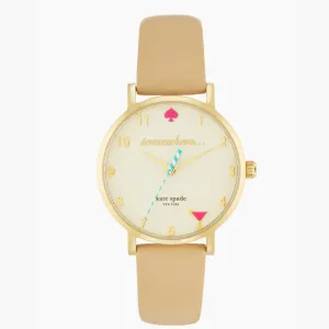 Metro 5 O’clock Somewhere Vachetta Leather Watch