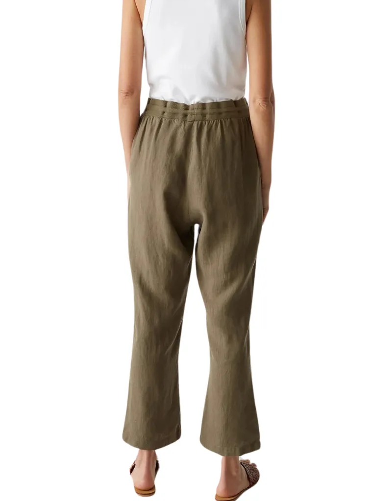 Michael Stars Nolan Pull On Linen Pant in Camo