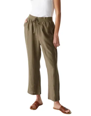 Michael Stars Nolan Pull On Linen Pant in Camo