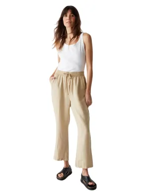 Michael Stars Nolan Pull On Linen Pant in Natural