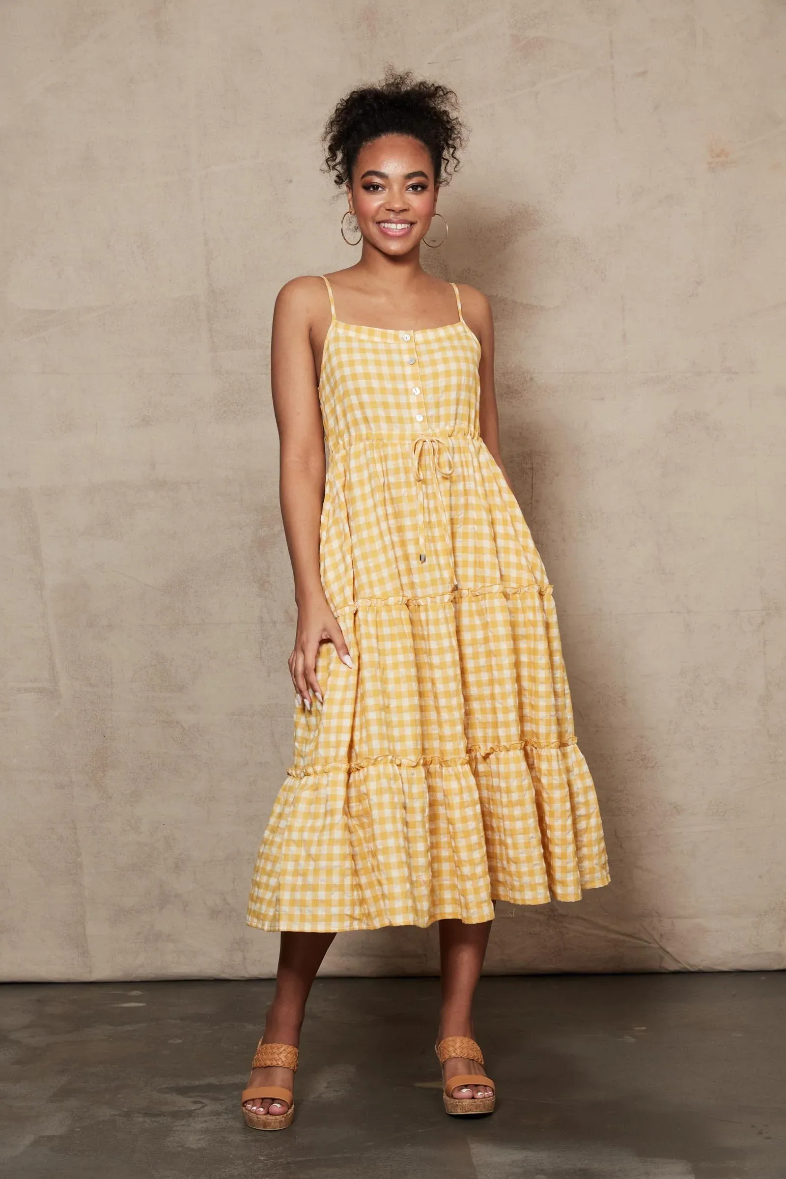Mimosa Tank Dress - Honeycomb