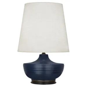 MMB25 Matte Midnight Blue Michael Berman Nolan Table Lamp