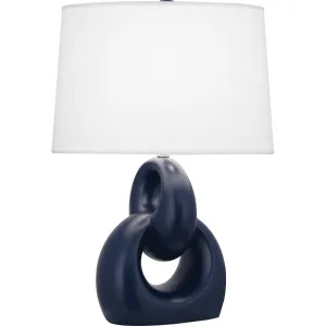 MMB81 Matte Midnight Blue Fusion Table Lamp