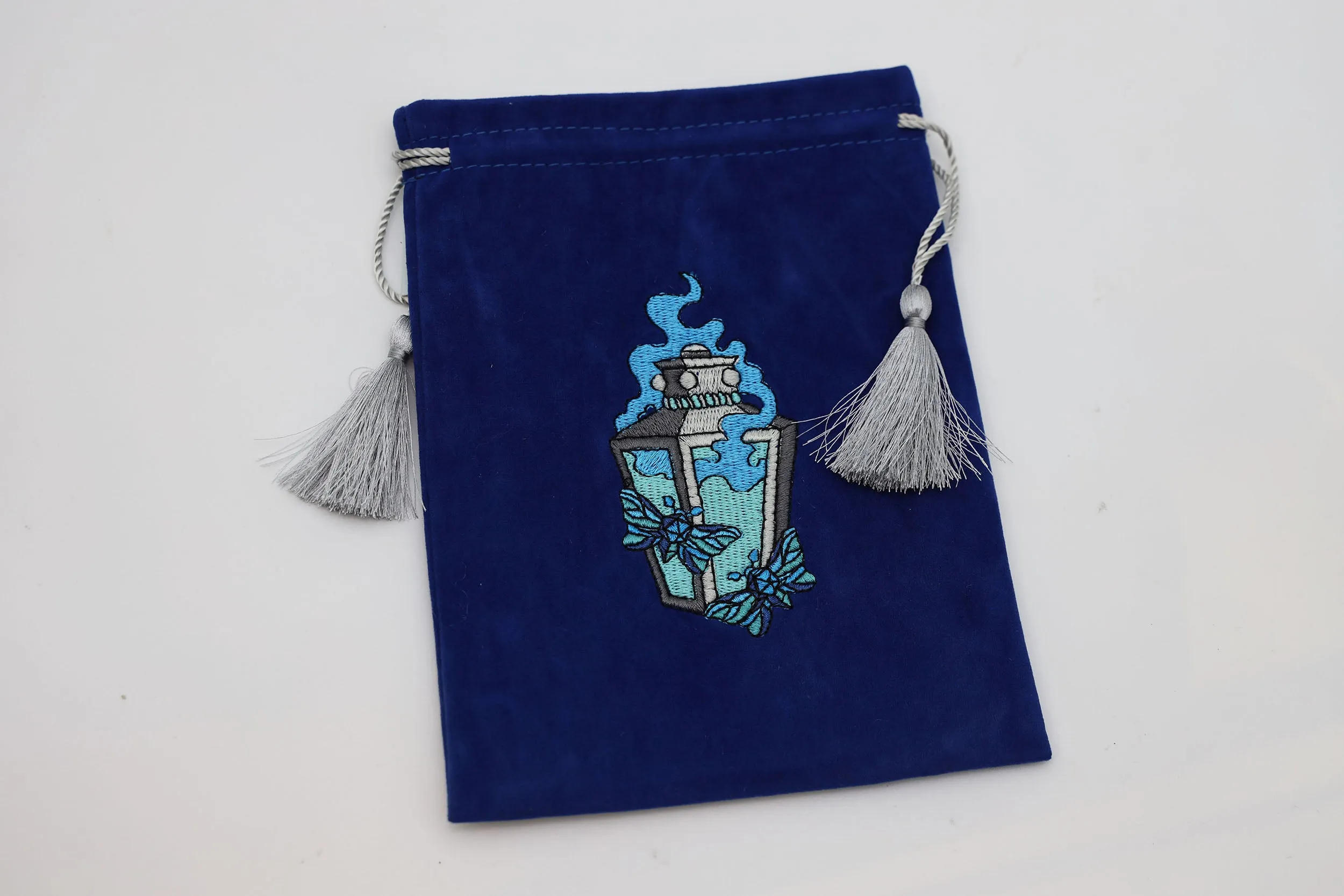 Moonlit Lantern Dice Bag - Blue