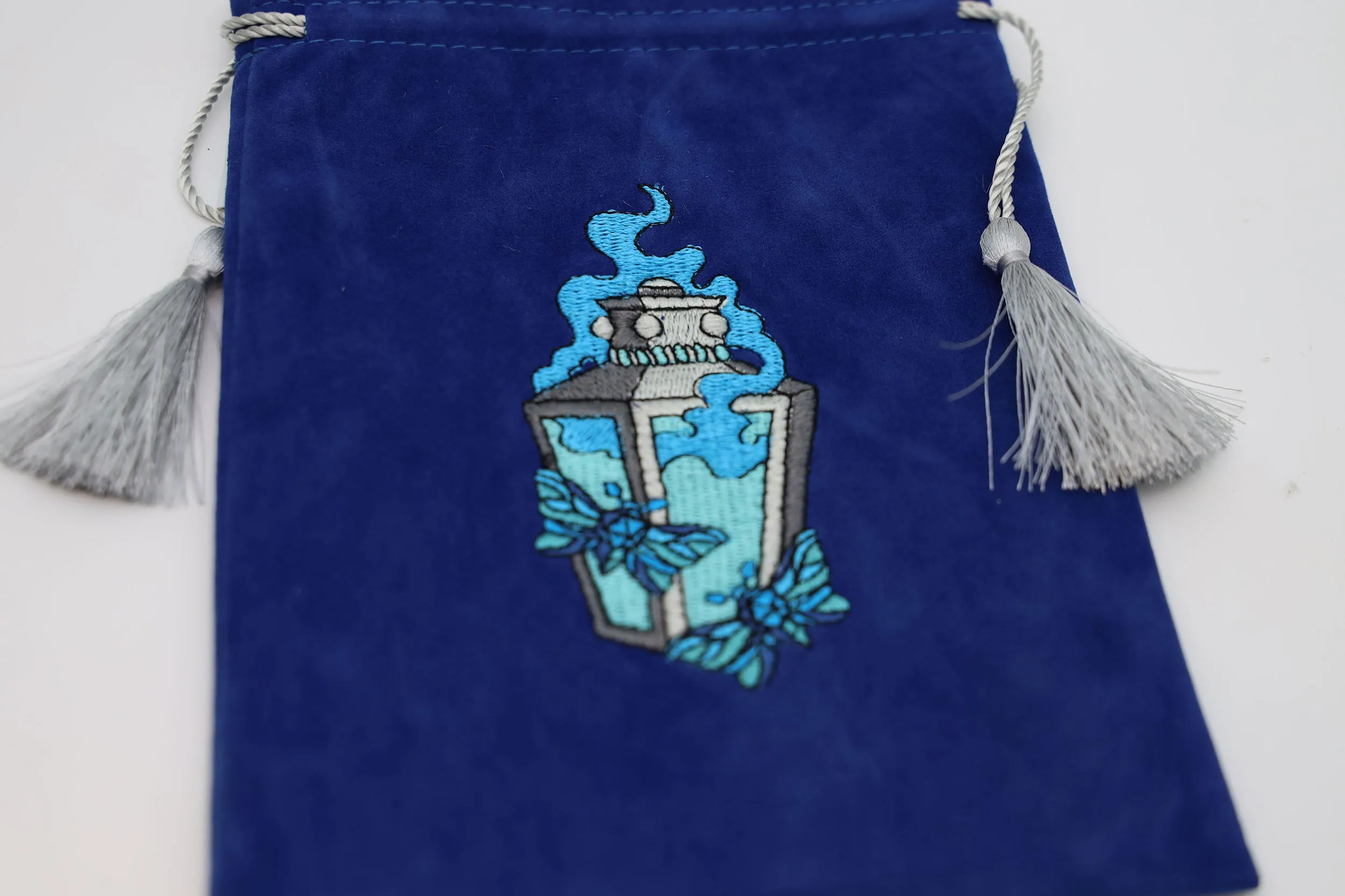 Moonlit Lantern Dice Bag - Blue