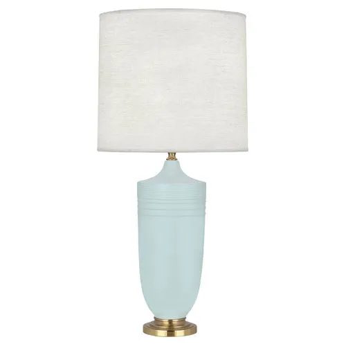 MSB27 Matte Sky Blue Michael Berman Hadrian Table Lamp