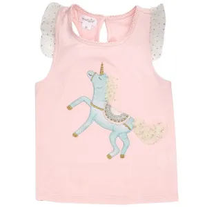 Mud Pie Unicorn Skirted Short Set
