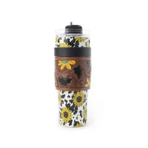 Myra Wide Wyoming Tumbler Sunflower Bank and White S-12058