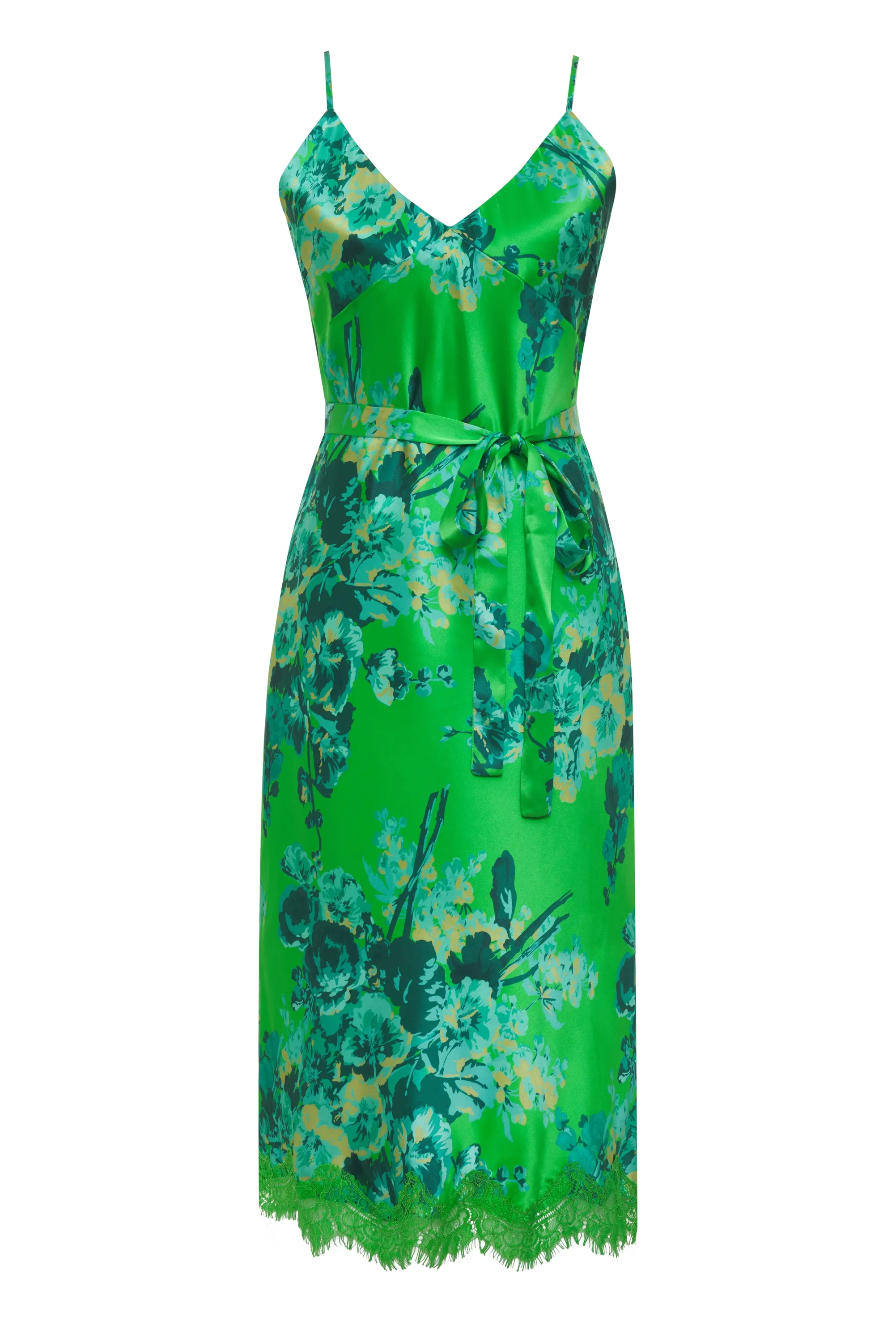 Napa Chloe Printed Dress Apple Green