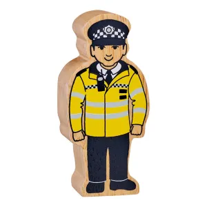 Natural yellow and black policeman - white skin