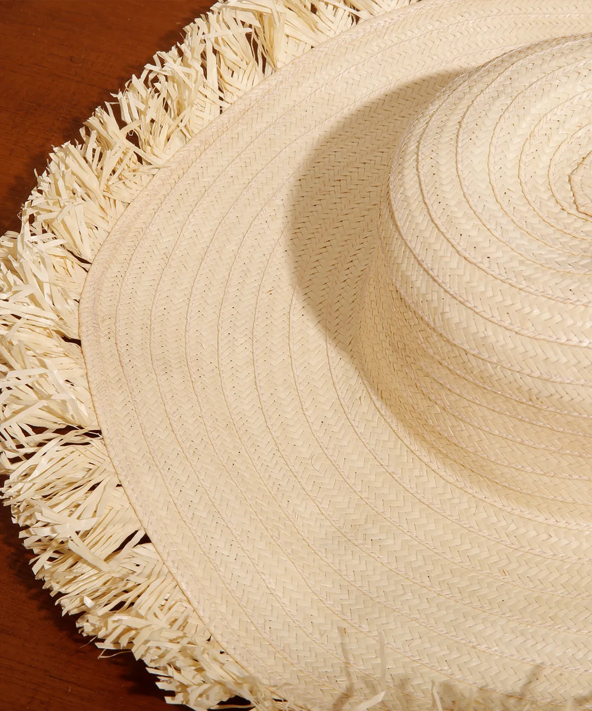Naufrago Hat in Raffia and Leather