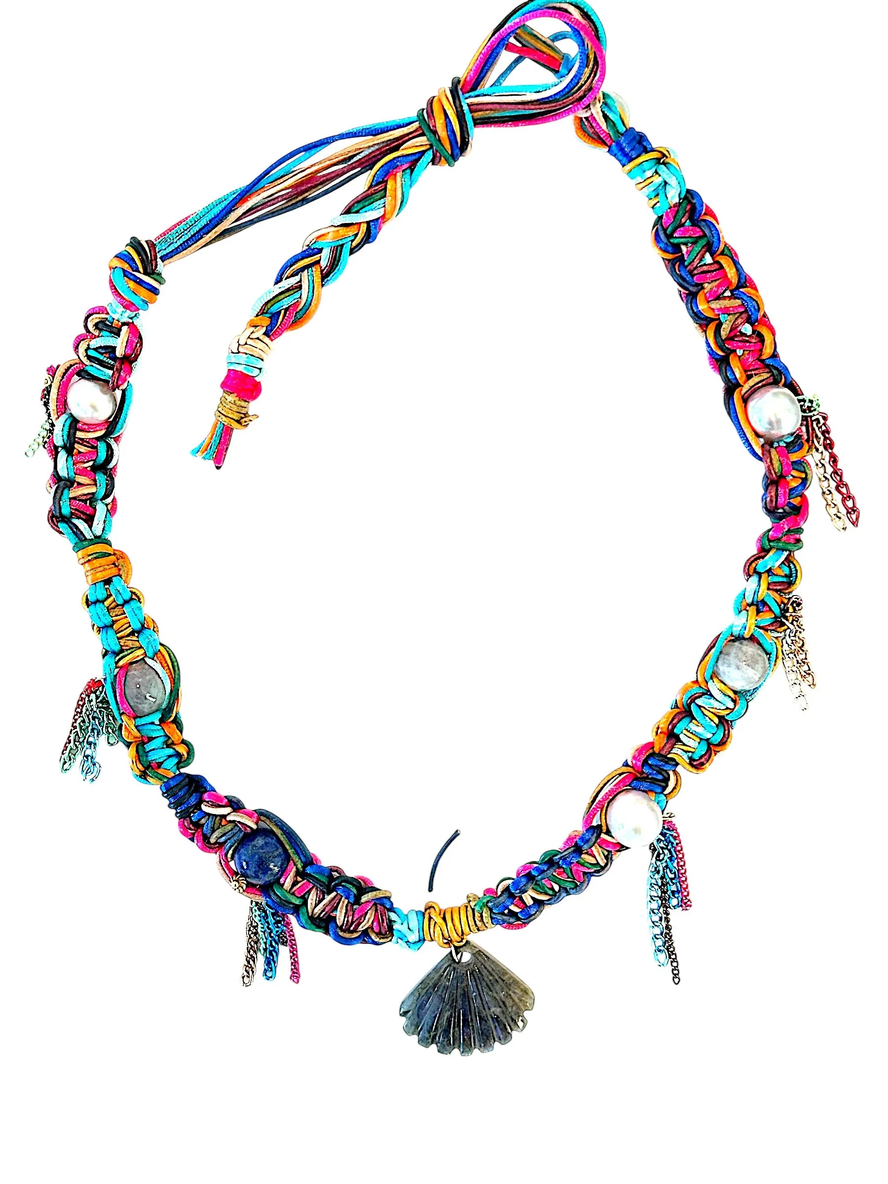 Neon Mermaid Dream Glow Shell Rockstar Choker