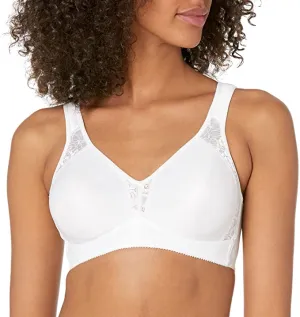 New in package! Playtex Women's 18 Hour Seamless Comfort-Flex Wire-Free Bra, white, Sz 46C!