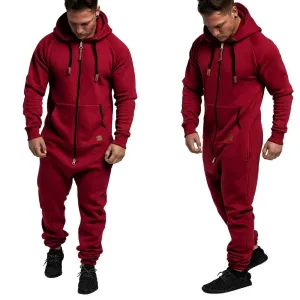 NEW Röd Onesie Jumpsuit Unisex, Sz XL, Dark Red Retails $91