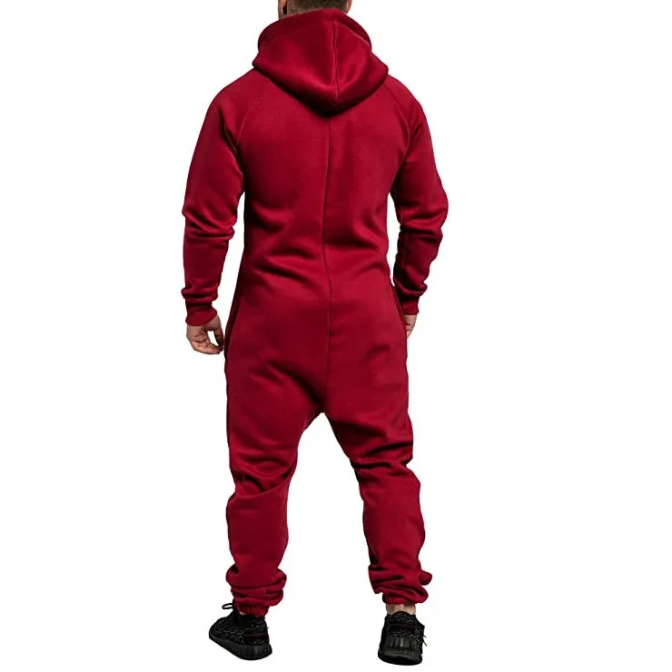 NEW Röd Onesie Jumpsuit Unisex, Sz XL, Dark Red Retails $91