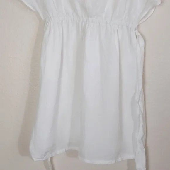 NEW Tommy Bahama St. Lucia Split-Shoulder Coverup Dress White Linen XS