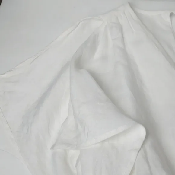 NEW Tommy Bahama St. Lucia Split-Shoulder Coverup Dress White Linen XS