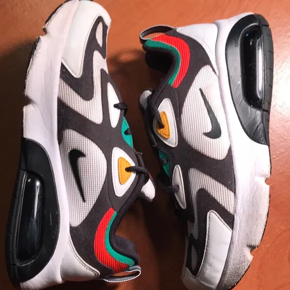 Nike air max 200 (GS) black/white/crimson/green