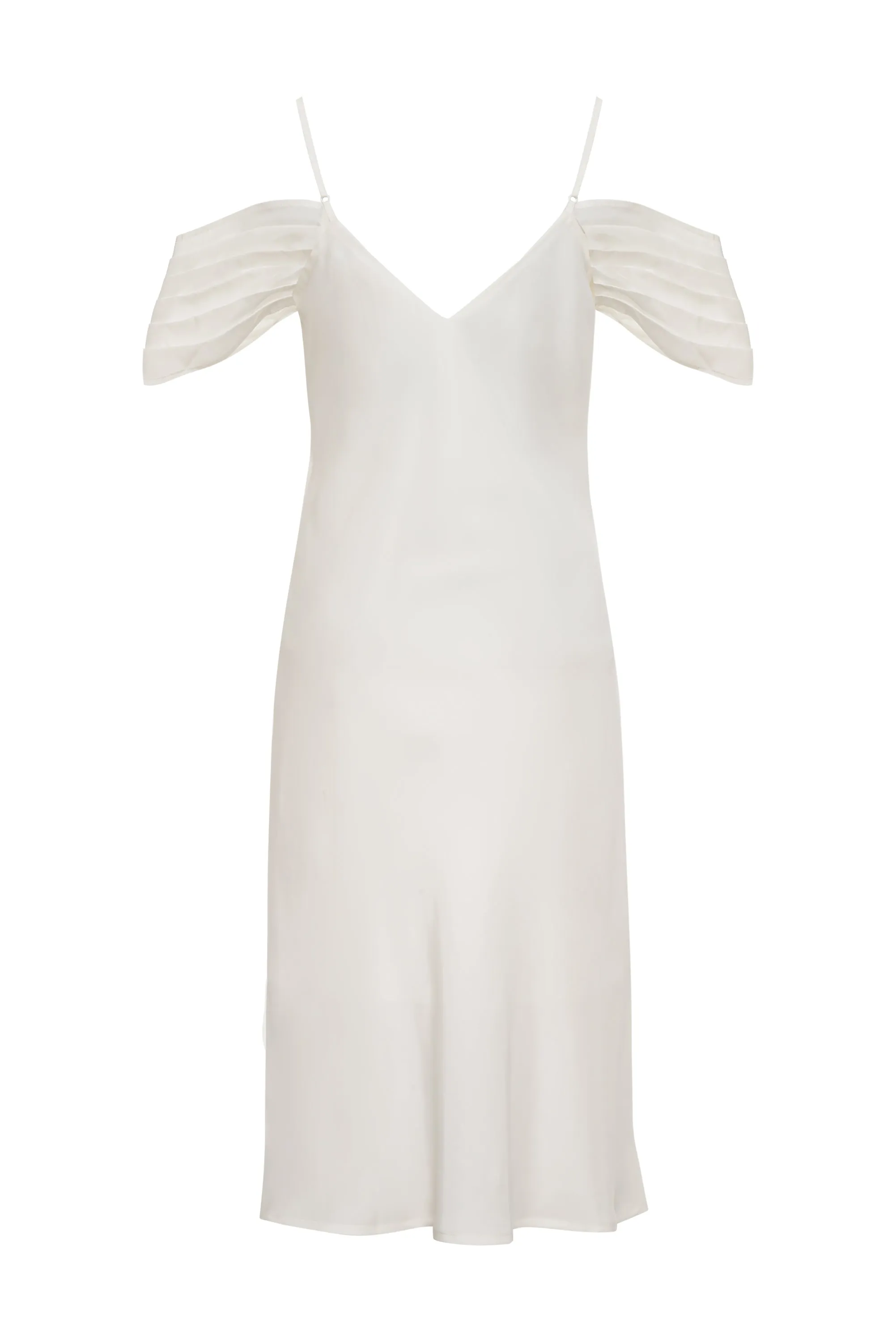 Noa Mid Length Slip Dress Bright White
