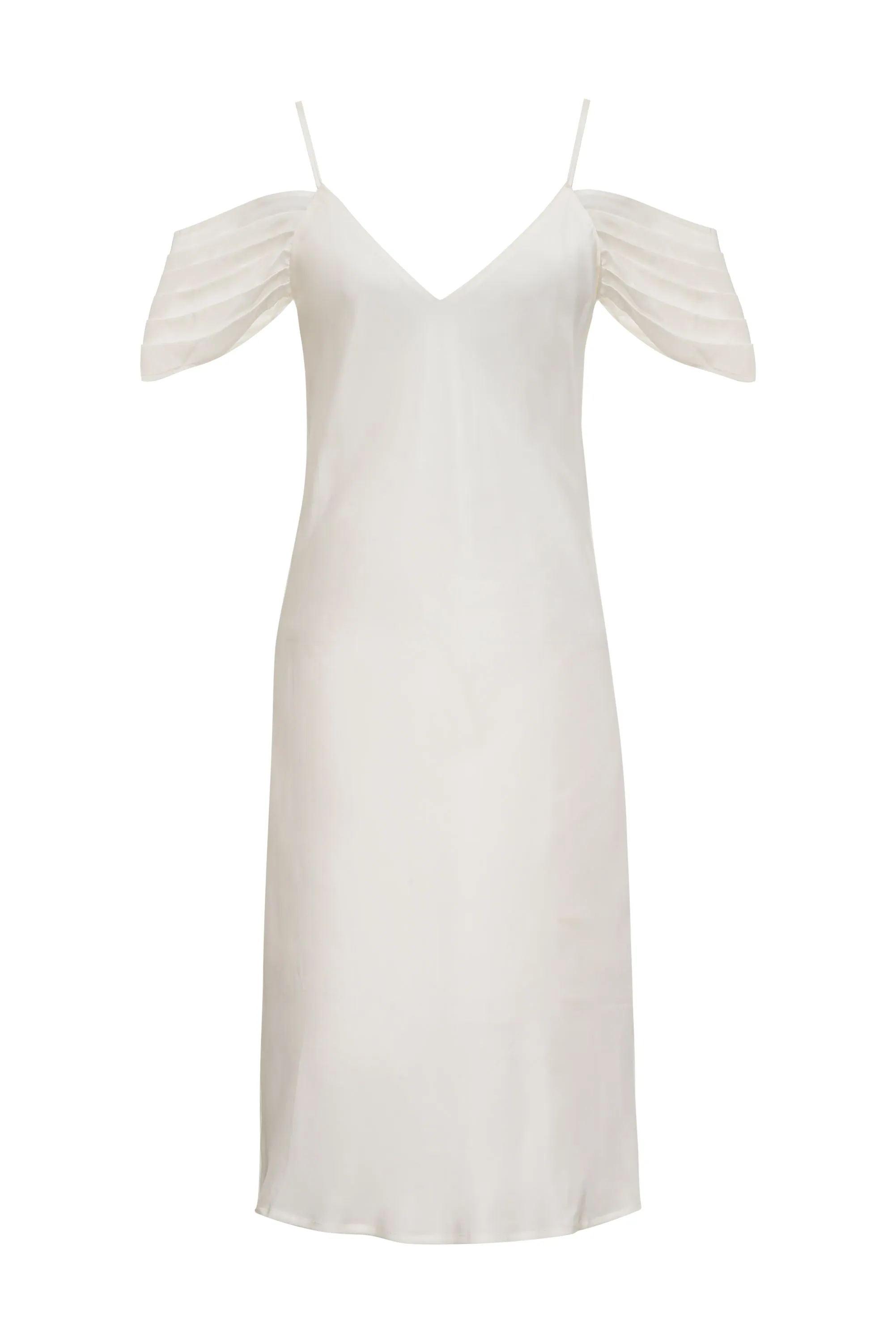 Noa Mid Length Slip Dress Bright White