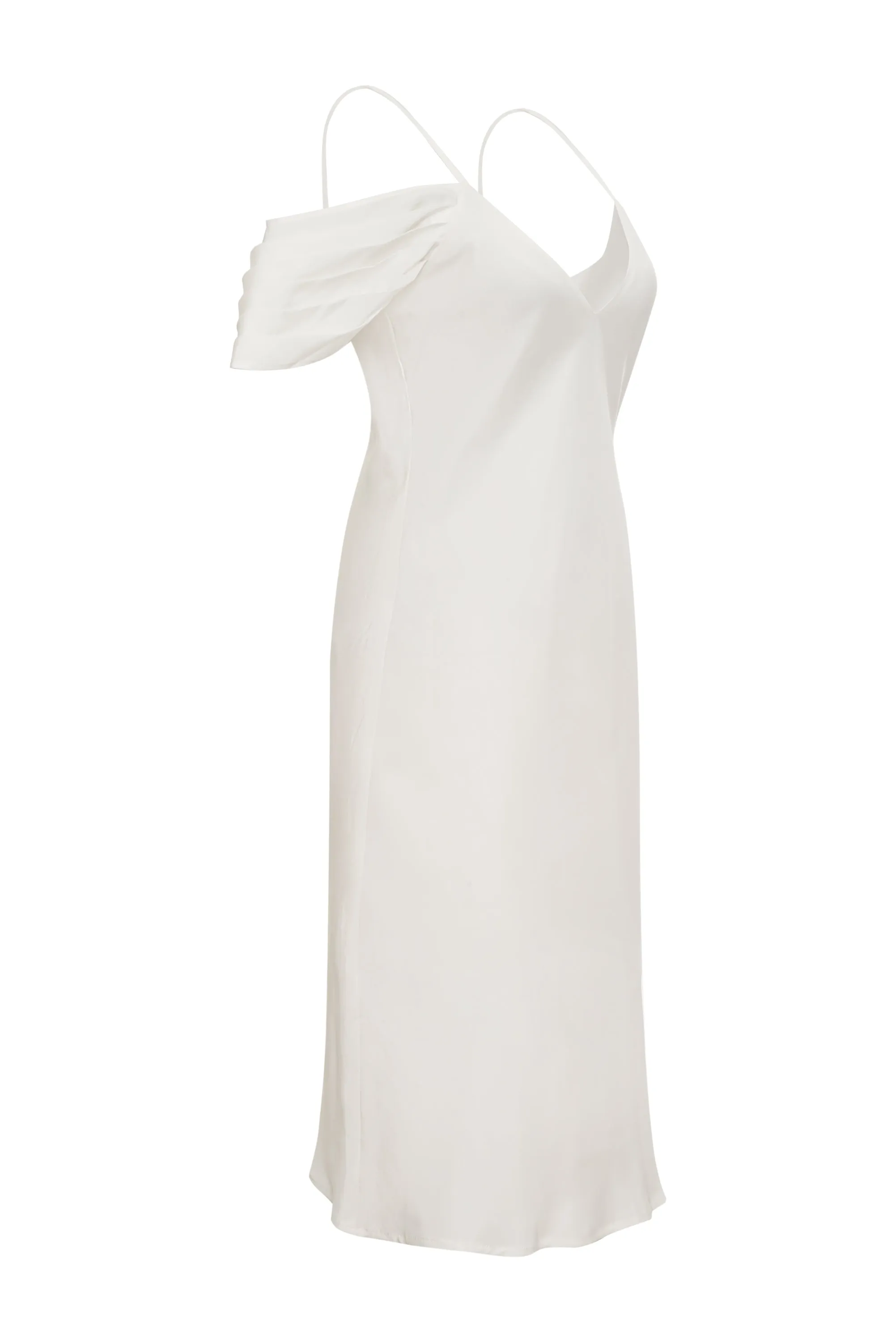 Noa Mid Length Slip Dress Bright White