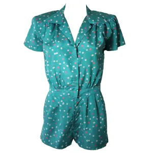 NOLAN MILLER Silk Blue Floral Jumper Size Small