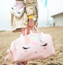 Nordstrom's Item! Kids' OMG Accessories Large Princess Bella Kitty Duffle Bag In Pink - 1 Small metal decorative round piece missing on front, doesn't affect use. Retails $60US 