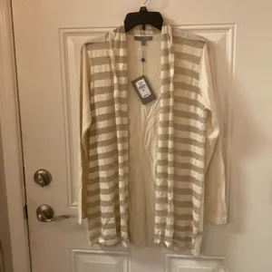 NWT Neiman Marcus Cashmere Collection Open Cardigan, 55% Silk, 20% Cashmere wool