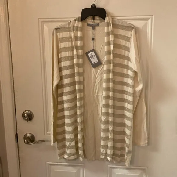 NWT Neiman Marcus Cashmere Collection Open Cardigan, 55% Silk, 20% Cashmere wool